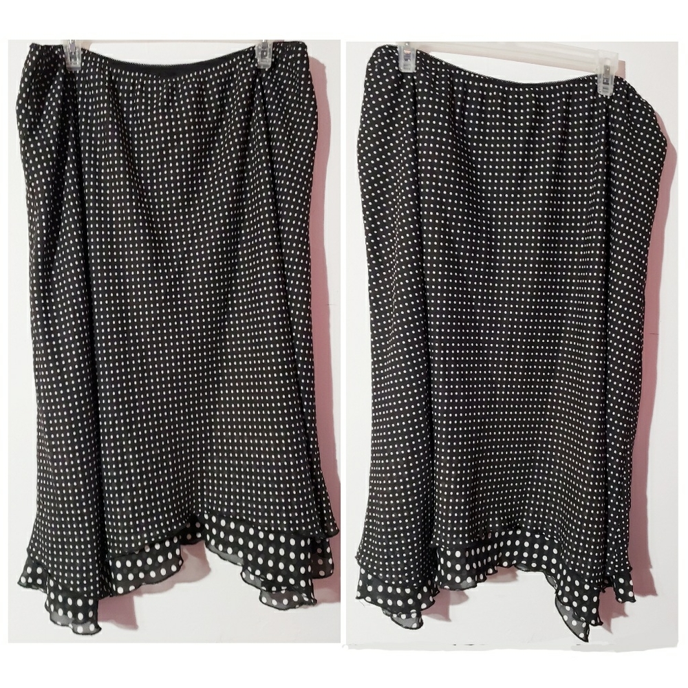 NWOT Polka-dot Midi Skirt Size 2X